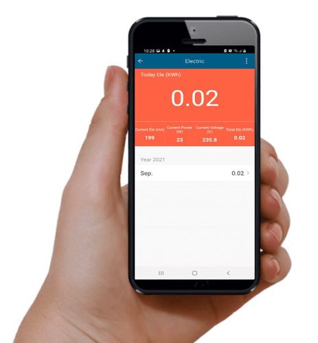 Viedā rozete  Wi-Fi, 3680W 16A, ar enerģijas mērīšanu, TUYA / Smart Life, WOOX R6118 8435606721653