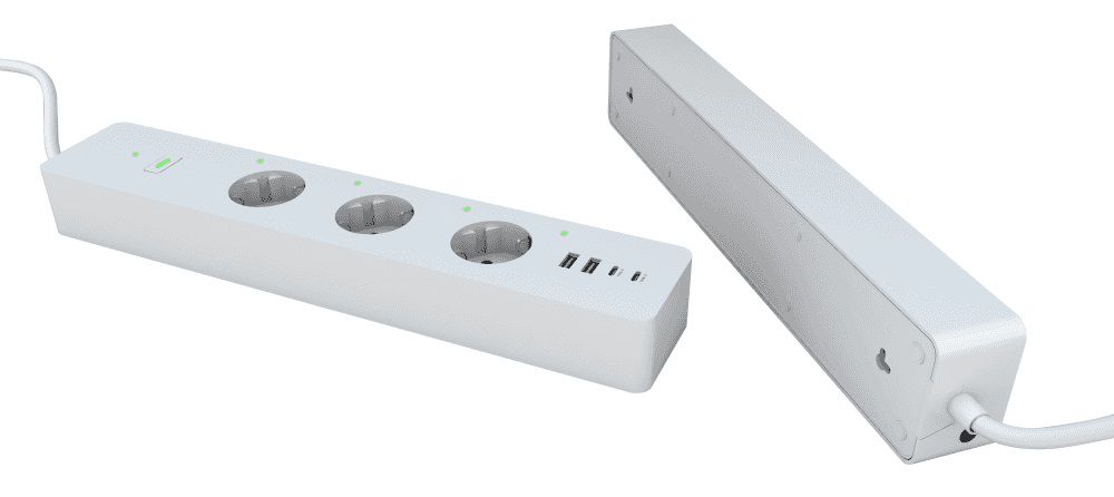 Viedais pagarinātājs, 3680W, enerģijas mērīšana, USB A + USB C, TUYA / Smart Life, WOOX R6132 8435606729130