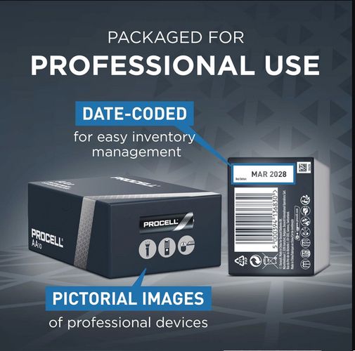 Sārma baterija R6/MN1500/LR6 (AA) 1,5V PROCELL Duracell R6A/DUR/PROC-C 5000394149151