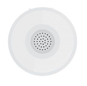 Smart ZigBee iekštelpu bezvadu sirēna, ≥85dB, 5V DC, ar uzlādējamu akumulatoru, balta, WOOX R7051 8435606701105