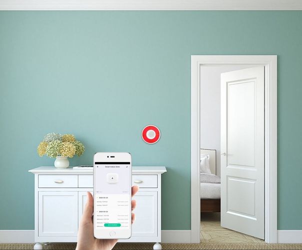 Smart ZigBee iekštelpu bezvadu sirēna, ≥85dB, 5V DC, ar uzlādējamu akumulatoru, balta, WOOX R7051 8435606701105