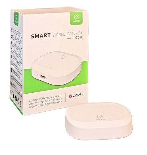 Vieda bezvadu Wi-Fi savienojums (gateway), lai izveidotu Zigbee tīklu, 5V DC, WOOX R7070 8435350741570