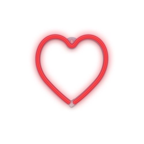 Neona LED gaisma SIRDS, sarkans + USB FLNEO7 Forever Light RTV100214 5900495949400