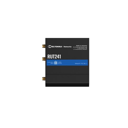 Rūpnieciskais mobilo sakaru 4G/LTE/3G/2G, Wi-Fi maršrutētājs RUT241 RUT241010000 4779051840151