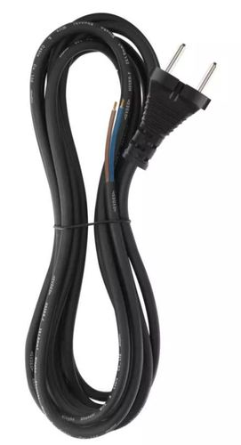 Strāvas vads ar gumijas izolāciju 2x1,0 mm² 5m elektroinstrumentiem EMOS S03050 8595025348845