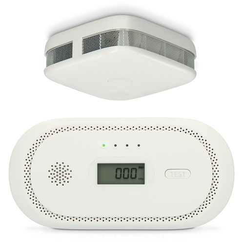 Set of smoke detector and carbon monoxide alarm White SCA50 8711902072751