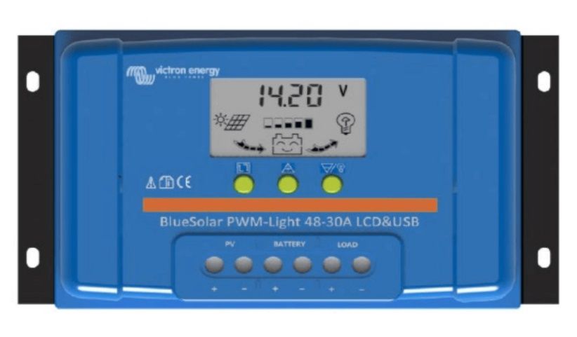 Uzlādes kontrolieris BlueSolar PWM-LCD&USB 48V-10A SCC040010050 8719076046233