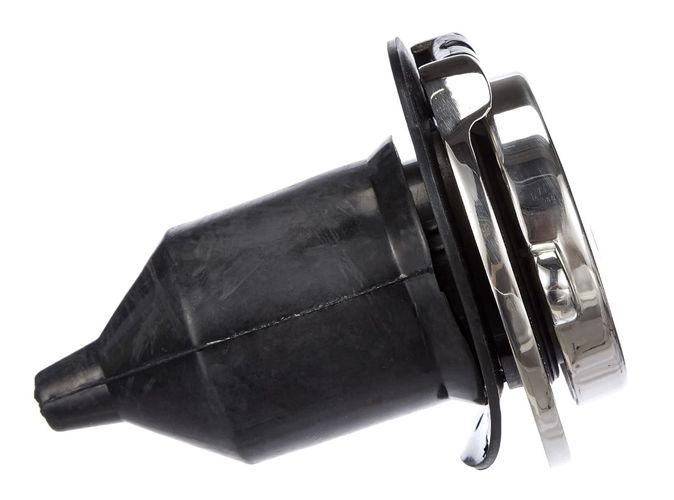 Strāvas ieeja, nerūsējošā tērauda ar vāku 16A/250Vac (2p/3w) SHP301602000 8719076007463