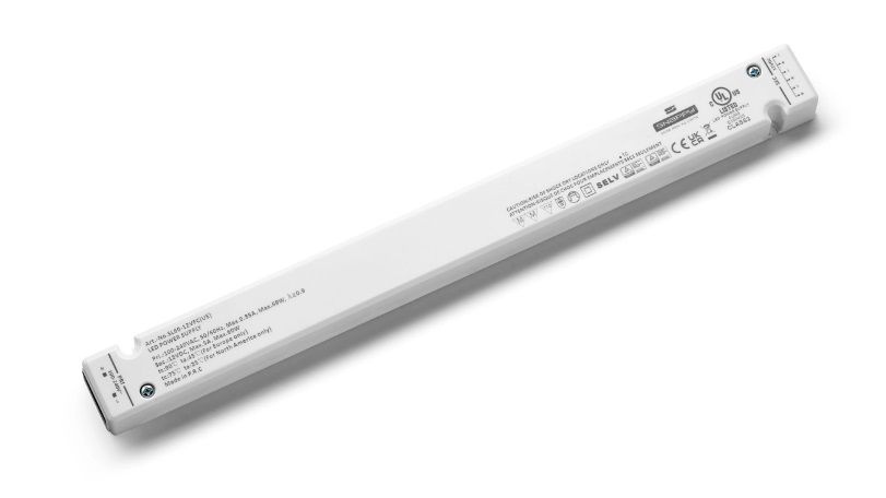 Vienas izejas LED barošanas avots 12V 5A, ar PFC, IP20 SL60-12VFC(UE)