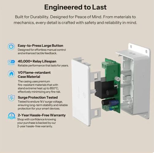 Viedais Wi-Fi releja BASIC GEN5, Matter over Wi-Fi, 1 kanāls, 230Vac, 10A SONOFF-BASIC-GEN5 6920075772777