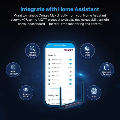 Viedās mājas tīkla dongle MAX Zigbee/Thread MQTT ar PoE SONOFF-DONGLE-MAX 6920075743227