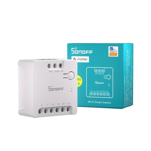 Viedais relejs, Wi-Fi, ar sauso kontaktu, 230 Vac, 2A, MATTER, MINI-D SONOFF-MINI-D 6920075742923