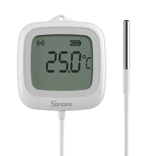 Viedais temperatūras sensors ar ārējo zondi, ZigBee 3.0 IP65, CR2477 SONOFF-SNZB-02LD 6920075743104