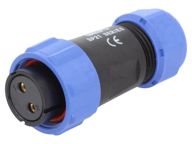 Spraudnis, ligzda,  kabelim SP21 2p. iekšējā vītne WEIPU SP2110/S2