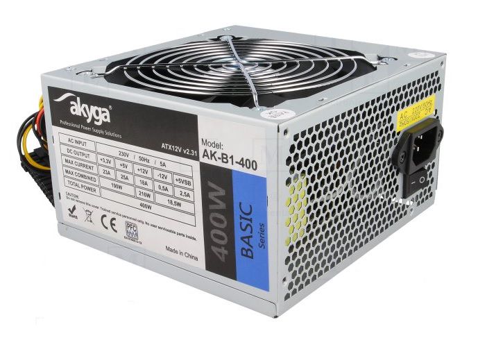 Datora ATX barošanas bloks 400W 12cm 19dB ATX2.2 SP-400A 5901720130303