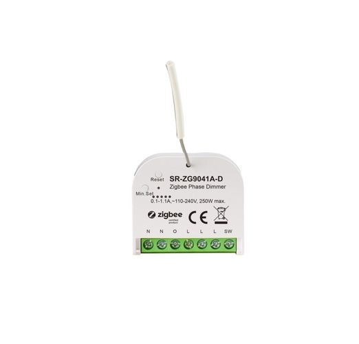 Gudrais fāžu reostats MICRO, ZigBee 3.0, 100-240Vac 200W max TRIAC SR-ZG9041A-D
