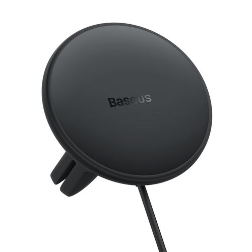 Automašīnas lādētājs 12-24V 25W USB-C ar magnētisko bezvadu uzlādes 15W stiprinājumu, melns SUCX040101 6932172616885