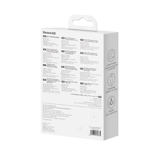 Automašīnas lādētājs 12-24V 25W USB-C ar magnētisko bezvadu uzlādes 15W stiprinājumu, melns SUCX040101 6932172616885