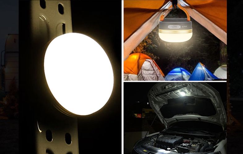 LED kempinga lukturis, uzlādējams USB 1000mAh, 2,5 W, IP44 SUPERFIRE-T60