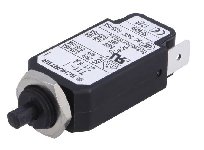 Strāvas slēdzis; Urated: 240VAC; 48VDC; 6A; SPST; lauki: 1; skrūves T11-211-6