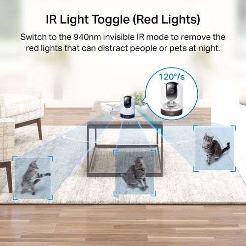 Wi-Fi iekšējā kamera, 2K 1440p, Apple Homekit, Pan/Tilt, ar privāto ierīci, MicroSD līdz 512GB TAPO-C225 4897098688090