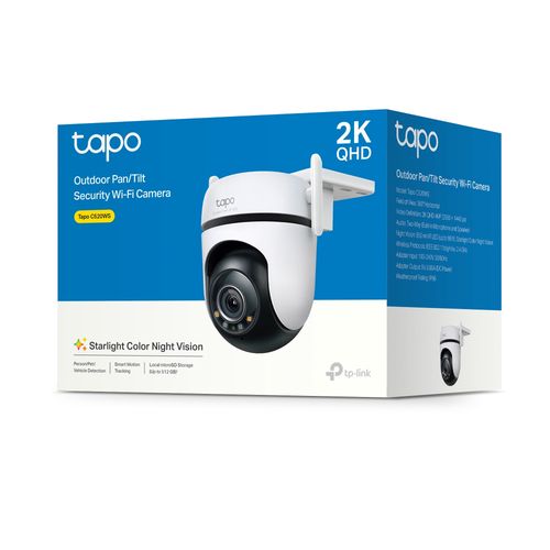 Wi-Fi lauko kamera PT, 2K 1440p, Starlight Color Night Vision, IP66, MicroSD līdz 512GB TAPO-C520WS 4895252501599