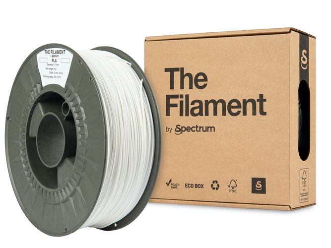 Filaments PLA traffic white 1kg Filaments no Spectrum PLA-tWHI-175-1-TF 5905991405085