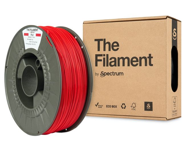 Filaments PLA technical red 1kg Filaments no Spectrum PLA-tRED-175-1-TF 5905991405122