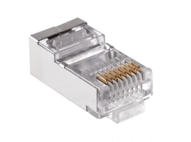 Spraudnis cat5e., RJ45 WM8p8c, monolitajam kabelim, ekranets TF-WM8P8C/E/M 5900804022985; 5901436719342; 5907760638151