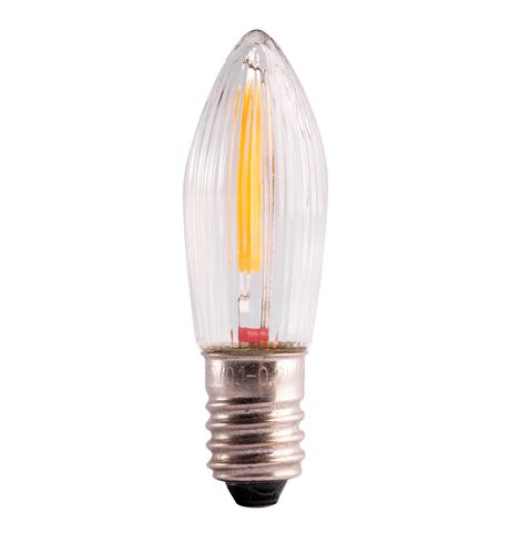 LED spuldze caurspīdīga ar rievām 0.2W E10 8-55V 12Lm 2100K THORGEON THORGEON-05272 4751029899699
