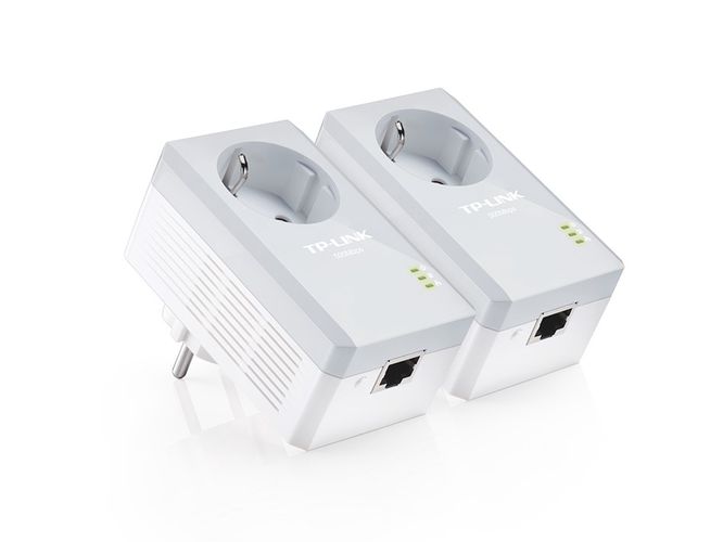 Interneta atkārtotājs Powerline 600Mbit/s ar RJ45 portu un elektrības kontaktligzdu (2 gab.) TL-PA4010PKIT 6935364031848
