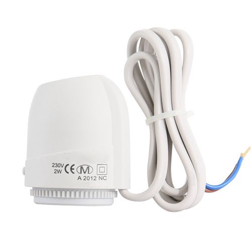 Elektriskais termiskais radiatora devējs, 230 Vac, 2 W, NC normāli slēgts, M30x1,5 TRV05-WIR 6976037361206; 6976037363118