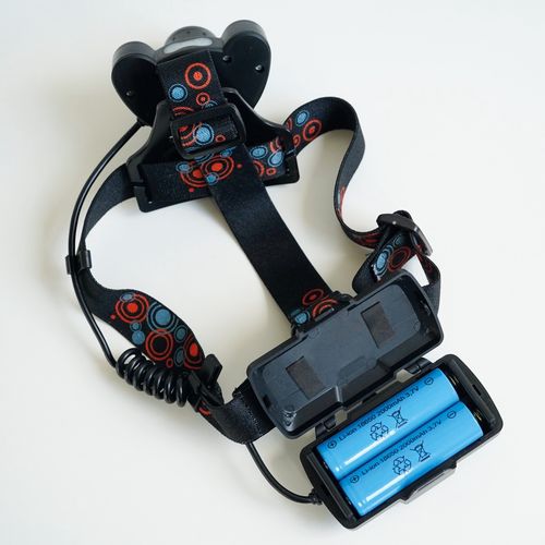 Galvas lukturis uzlādējams ar 10W CREE LED + 2x1W COB LED, gaismas fokuss TS-1198 5901698507152