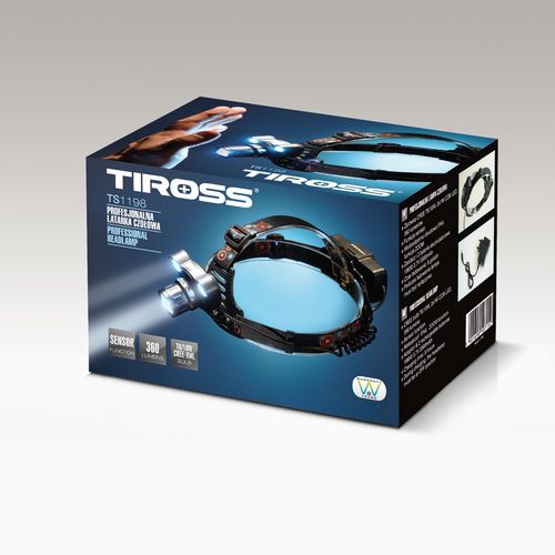Galvas lukturis uzlādējams ar 10W CREE LED + 2x1W COB LED, gaismas fokuss TS-1198 5901698507152