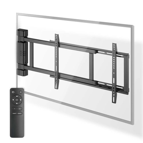 Motorised TV Wall Mount | 32 - 75 " | Maximum supported screen weight: 50 kg | Rotatable | Minimum wall distance: 56 mm | Remote controlled | ABS / Steel | Black TVWM5860BK 5412810450565