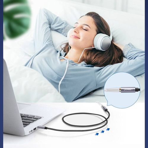 Kabeļa pagarinātājs 3,5 mm spraudnis - 3,5 mm ligzda 2 m melns AV118 UGREEN UGREEN/10594 6957303815944