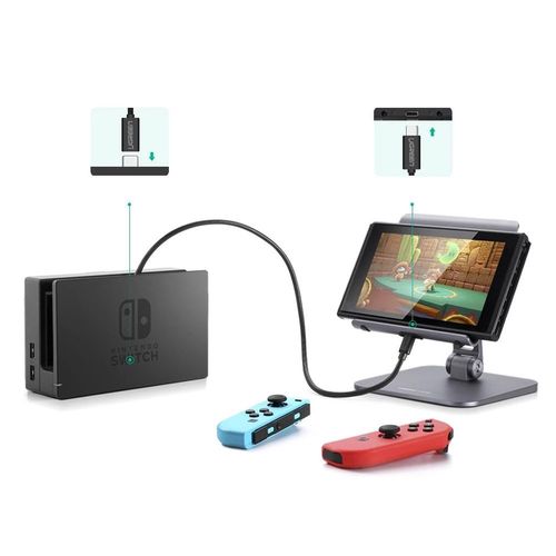 UGREEN USB Type C3.1 spraudnis-ligzda kabelis ar niķelēšanu 0,5m (melns) UGREEN/40574 6957303845743