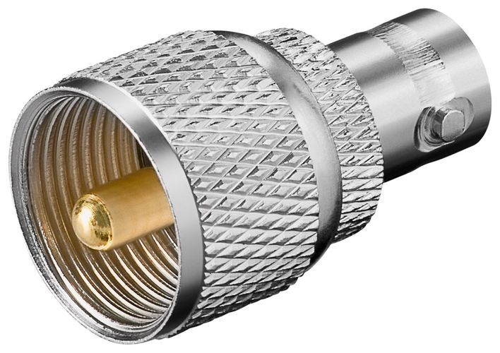 Pāreja UHF spraudnis -BNC ligzda AD/UHF-M:BNC-F 5412810174560; 5412810299256