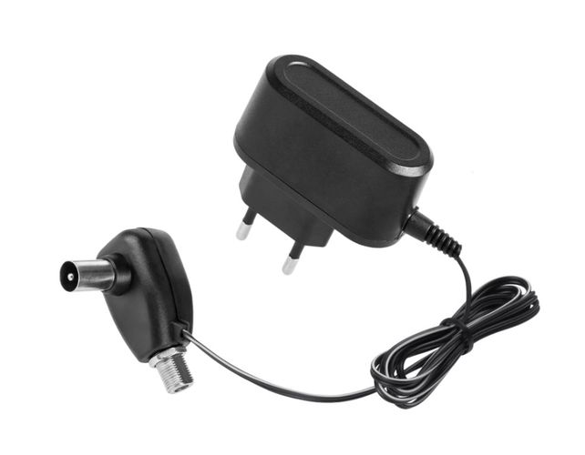 1,2 W vienas izejas barošanas avots 12 V 0,3 A ar izejas TV - F ligzdu URZ1194-3 5901890118712