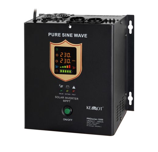 Nepārtrauktās barošanas avots UPS 700W 12V/230Vac sīnuss + PV, ieeja saules panelim URZ3417 5901890019101