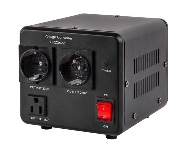 Transformatora sprieguma pārveidotājs 230/110Vac 1000VA iespēja izmantot uz abām pusēm  URZ3422 5901890046817