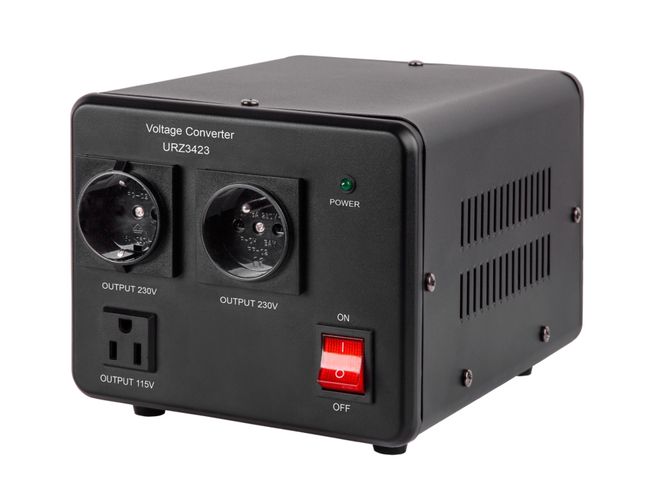 Transformatora sprieguma pārveidotājs 230 / 110Vac 2000VA ar iespēju izmantot uz abām pusēm URZ3423 5901890046824