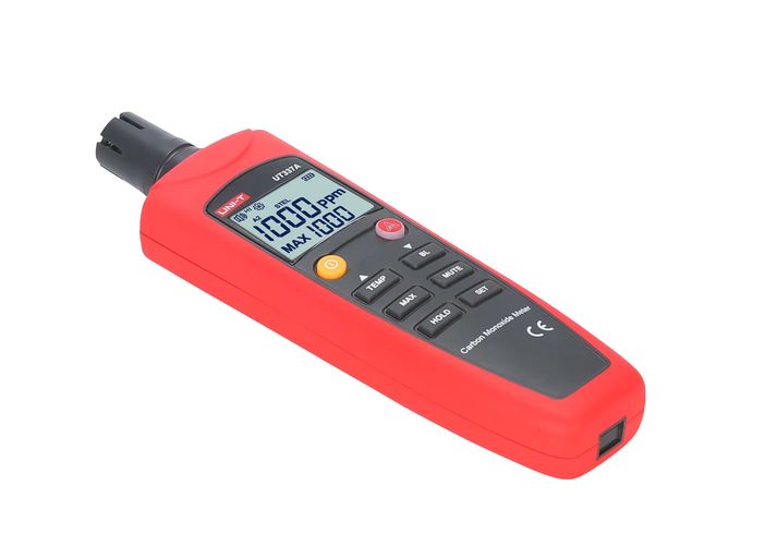 Oglekļa monoksīda testeris CO mērījumu diapazons 0 ~ 1000ppm; UT337A 6935750533710