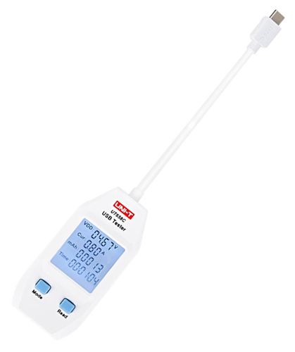 USB testera ieejas un izejas porti: C tips; A tips: Jauda: 0 ~ 99999mAh; Enerģija: 0 ~ 1000Wh; UT658C 6935750565889