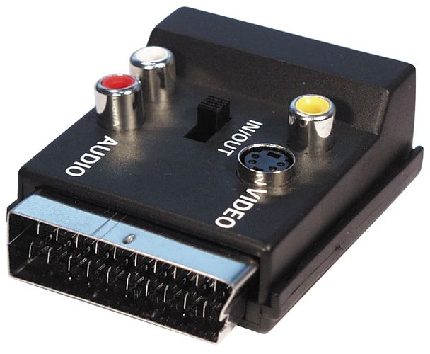 Pāreja SCART:M-SCARTF+3RCA:F+SVHS:F AD/SC-M:SC+RC+S 4040849503122; 5412810183623