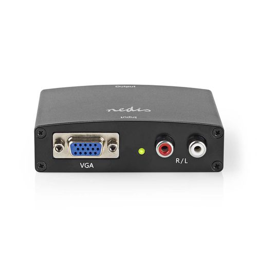 HDMI™ Converter | VGA Female / 2x RCA Male | 1x HDMI™ Output | 1-way | 1080p | 1.65 Gbps | Aluminium | Anthracite VCON3454AT 5412810319947