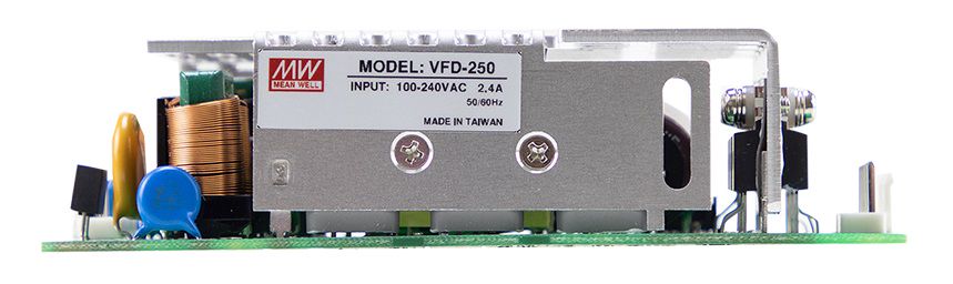 Maiņfrekvences pārveidotājs - 250 W - 230 V maiņstrāvas izeja - 90 līdz 264 V maiņstrāvas ieeja - 5"x3" PCB VFD-250P-230