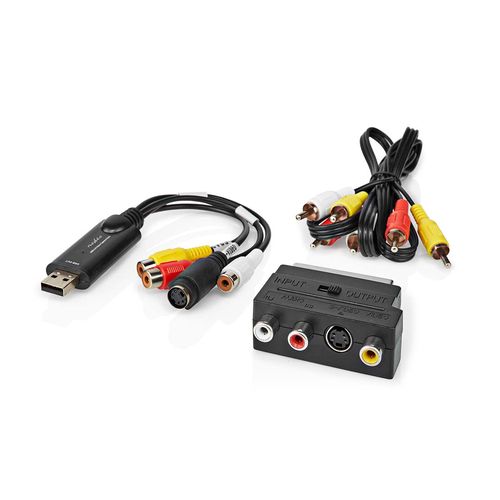 Video konvertors (analogs uz digitālo) SCART/RCA/S-Video - USB 2.0 VGRRU101BK 5412810401048