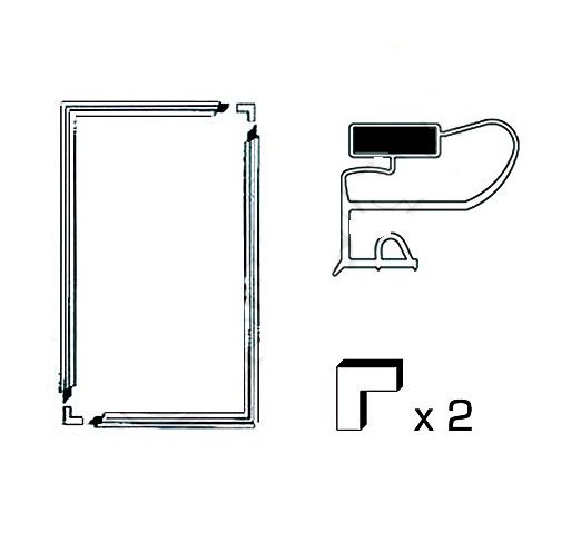 Durvju blīvgumija ledusskapim 1300x700mm universālā, iespiežama W5-01000/A 8014025019314
