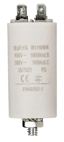 Capacitor 10.0uf / 450 v + Aarde W1-11010N 5412810231928